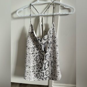 Snake print J Crew tank, size 6